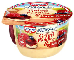 Dr. Oetker Grízpuding piros gyümölcsös öntettel