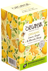 Organsia BIO Citrom Gyömbér Maunka méz tea