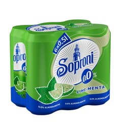Soproni 0,0%  lime-menta Multipack