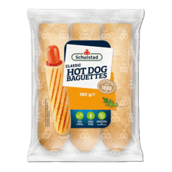 Schulstad Hot Dog Baguettes (3x60g)