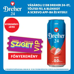 Dreher 24 Eper alkoholmentes világos sör és eper ízű ital keveréke 0,0%