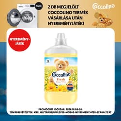 Coccolino Fresh&Soft Happy Yellow öblítő, 74 mosás, 1702 ml