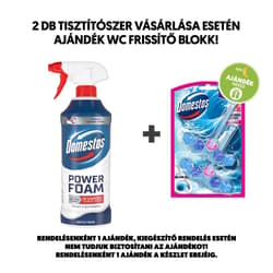 Domestos Power Foam Arctic Fresh WC és fürdőszoba tisztító hab, 650 ml