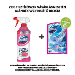 Domestos Power Foam Floral Fresh WC és fürdőszoba tisztító hab, 650ml