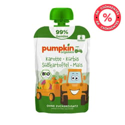Pumpkin Organics Bio Sárgarépa sütőtök édesburgonya kukorica 6 hó+ (99%)