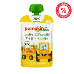 Pumpkin Organics Bio Sárgarépa édesburgonya mangó paszternák 6 hónapos kortól (75%)