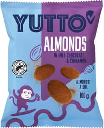Yutto Fahéjas tejcsokoládéval bevont mandula