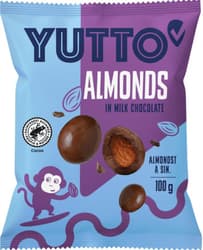 YUTTO Tejcsokoládéval bevont mandula