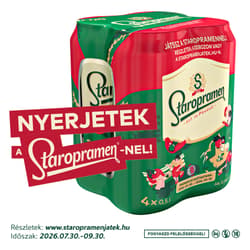 Staropramen doboz 0,5l x 4 shrink