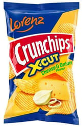 Lorenz Crunchips X-Cut Sajt&Hagyma