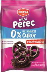 Pretzel - Sweet, crumbly biscuit fully coated with chocolate, without added suger, with sweeteners 150g