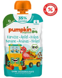 Pumpkin Organics Organic Carrot Apple Banana Pineapple Coconut with Spelt 6 months+ (35%)