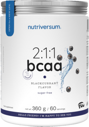 Nutriversum 2:1:1 BCAA Sugar Free powder blackcurrant