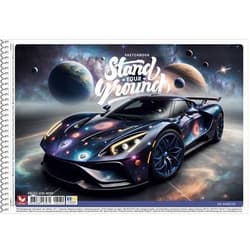 Sketchbook , wired, A4, 120 g, 30 sheets, SHKOLYARYK "Stand your Ground", assorted