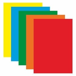 Coloured paper, A4, 160 g, 5x2 sheets, assorted colours