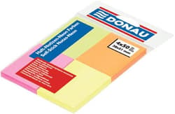 Self-adhesive note, 38x51 mm, 4x50 sheets, DONAU, assorted colours