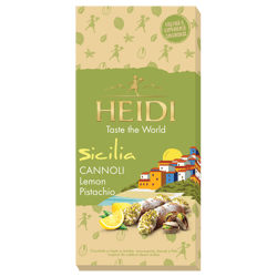 Heidi SICILIA CANNOLI Lemon Pistachio milk chocolate