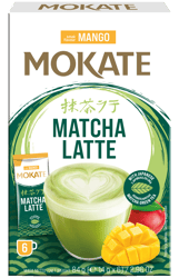 Mokate Matcha Latte Mango milk and green tea based instant drink powder, mango flavoured