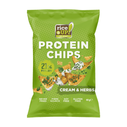 Rice Up Chips  Fehérje - hagymás fűszeres ízesítés