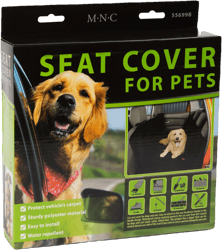 Rear seat protector cover black 130 x 160 cm