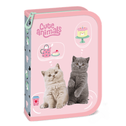 Ars Una töltött tolltartó Cute animals-Tea party (5532)