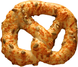 Cheese and pumpkin seed pretzel 110 g