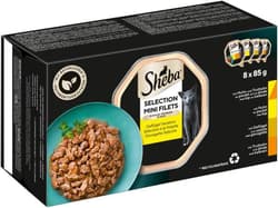 Sheba Selection alutasakos nedves macskaeledel baromfi válogatás, 8 x 85g