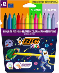 BIC Kids Cosmo Filctoll (6 standard, 3 neon, 3 pastel)