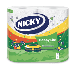 Nicky Champion 2 tekercses, 2 rétegű, mintás papírtörlő