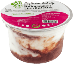 All in Natural Food Kókuszgurt eperöntettel jégkrémkehely