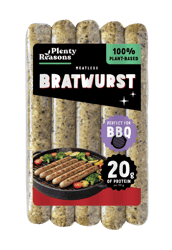 Plenty Reasons Vegán Fehér kolbász jellegű termék