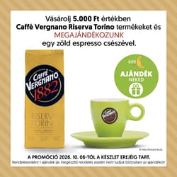 Caffe Vergnano Riserva Torino Arabica közepes pörkölésű szemes kávé