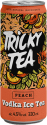 Horizont Tricky Tea - Barackos Vodka Ice Tea - Őszibarack ízű szénsavmentes alkoholtartalmú ital feketetea-kivonattal és vodkával