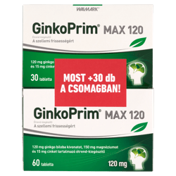 Walmark GinkoPrim Max 120 mg tabletta 60 db+30 db