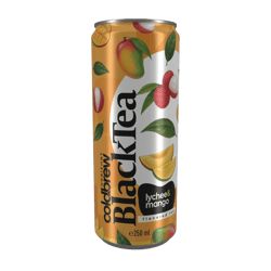 Horizont Coldbrew BlackTea - Lychee-mango flavored still tea with cold-brewed black tea extract and 2% fruit content