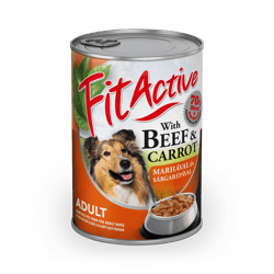 FitActive Dog konzerv marha-répa