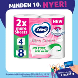 Zewa Ultra Smart 4 rétegű Coreless toalettpapír 4 tekercs