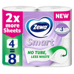 Zewa Smart 3 rétegű Coreless toalettpapír 4 tekercs