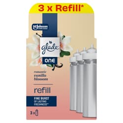 Glade ONE - Romantic Vanilla Blossom, koncentrált légfrissítő aeroszol utántöltő 2+1
