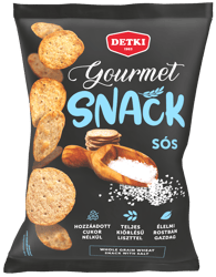 Whole grain wheat snack with salt, without added sugar