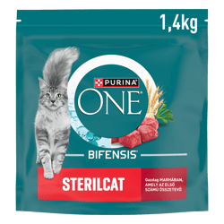 Purina One STERILCAT Marhában gazdag száraz macskaeledel