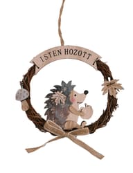 wood hanging decoration 15 cm