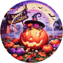 Műanyag tálca Halloween Tök 33 cm