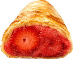 Rétescake Strawberry strudel slice