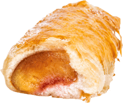 Rétescake Cottage Cheese and Peach Strudel Slice