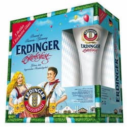 Erdinger Oktoberfest búzasör 5 x 0.5l üveg pohárral