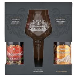 Lindemans sörválogatás 4 db 0,25 L sörrel és 1 db pohárral pakk