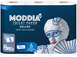 Moddia toalett papír 5 rétegű 6 tekercs