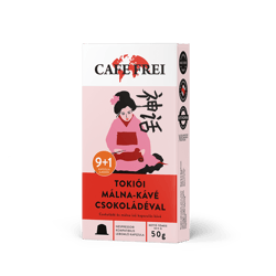Cafe Frei Tokiói málna-kávé csokoládéval Nespresso kompatibilis kapszula 9 + 1 db