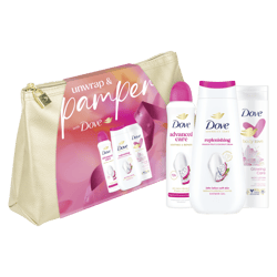 Dove Pamper Gift Pack with medium washbag